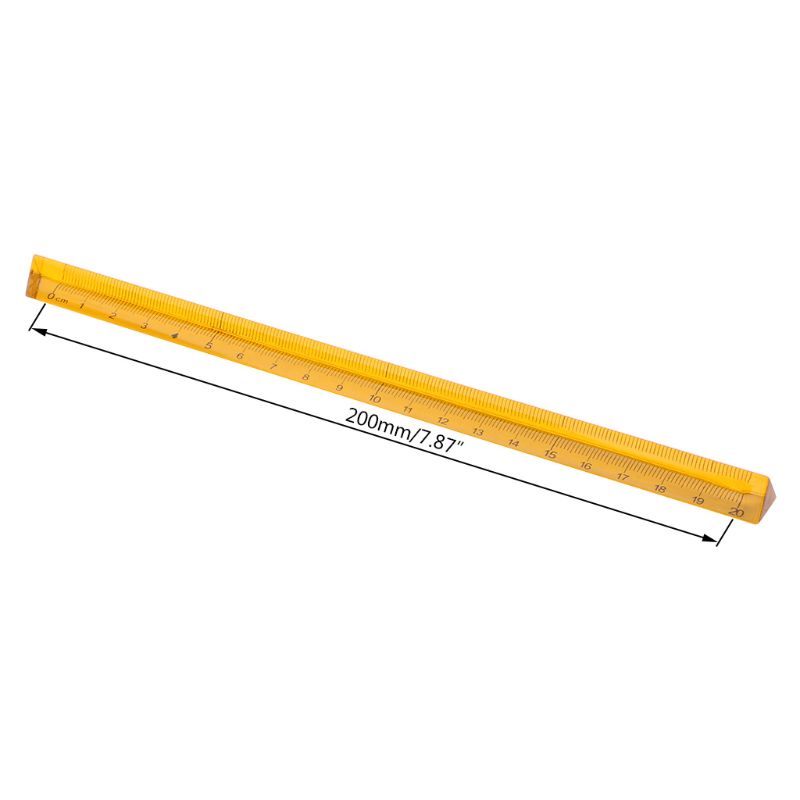 Thước Đo Khoảng Cách 0-20cm Bằng Acrylic Trong Suốt Di Động Tiện Dụng Cho Họa Sĩ