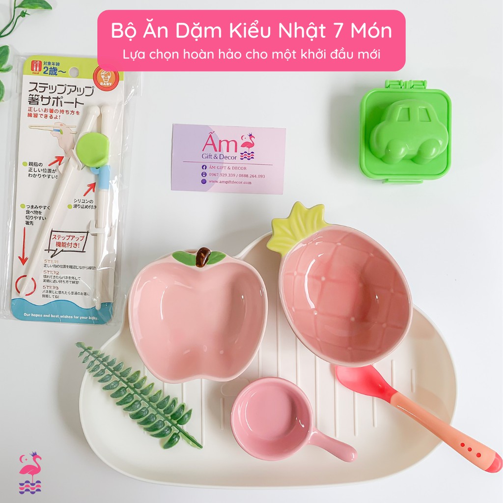 Bộ Bát Ăn Dặm Cho Bé Kiểu Nhật Khay Màu Xanh Ấm Gift Decor Cho Độ Tuổi Từ 6 Tháng Màu Sắc Bắt Mắt Nhiều Mẫu Lựa Chọn