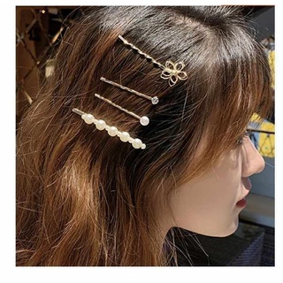 Bộ Kẹp Tóc Kim Loại Mạ Vàng