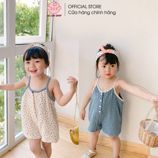 Bộ jum dây trẻ em chấm bi phong cách mùa hè mát mẻ, thoải mái cho bé - Bé Con Shop