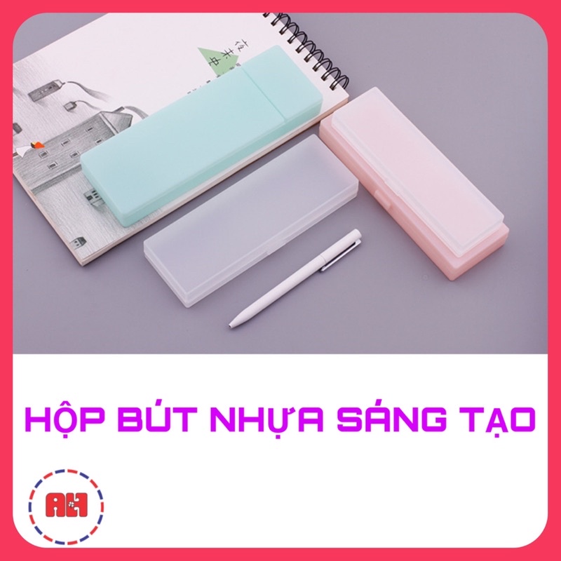 Hộp đựng bút nhựa sáng tạo, 3 kích cỡ, 3 màu cho học sinh