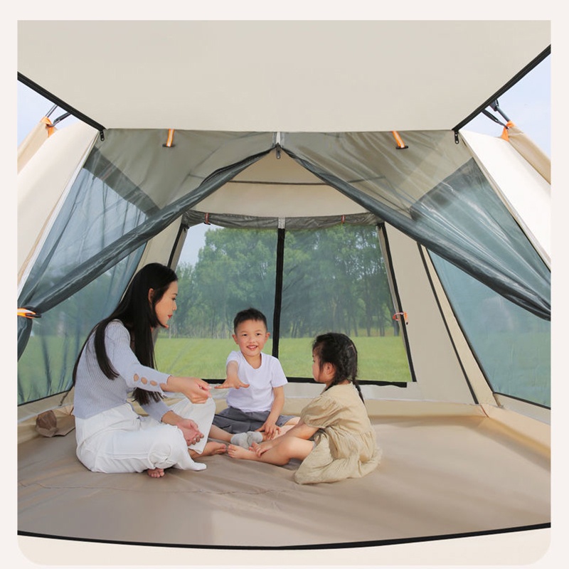 Lều Cắm Trại Dã Ngoại Du Lịch Camping Chống Mưa Chống Tia UV Kích Thước 240x240x155cm