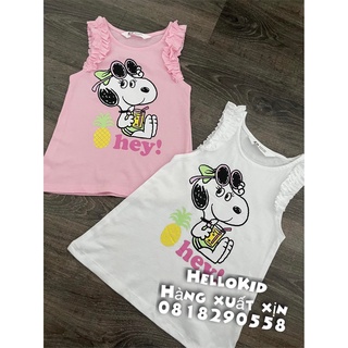 A365 - Áo thun 3 lỗ snopy hm bé gái