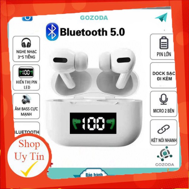 [Khuyến Mại] Tai Nghe Bluetooth Apro 3 Bluetooth 5.0 Màn Hình Led Kỹ Thuật Số Hiển Thị Pin | Âm Thanh Sống Động | Kết 