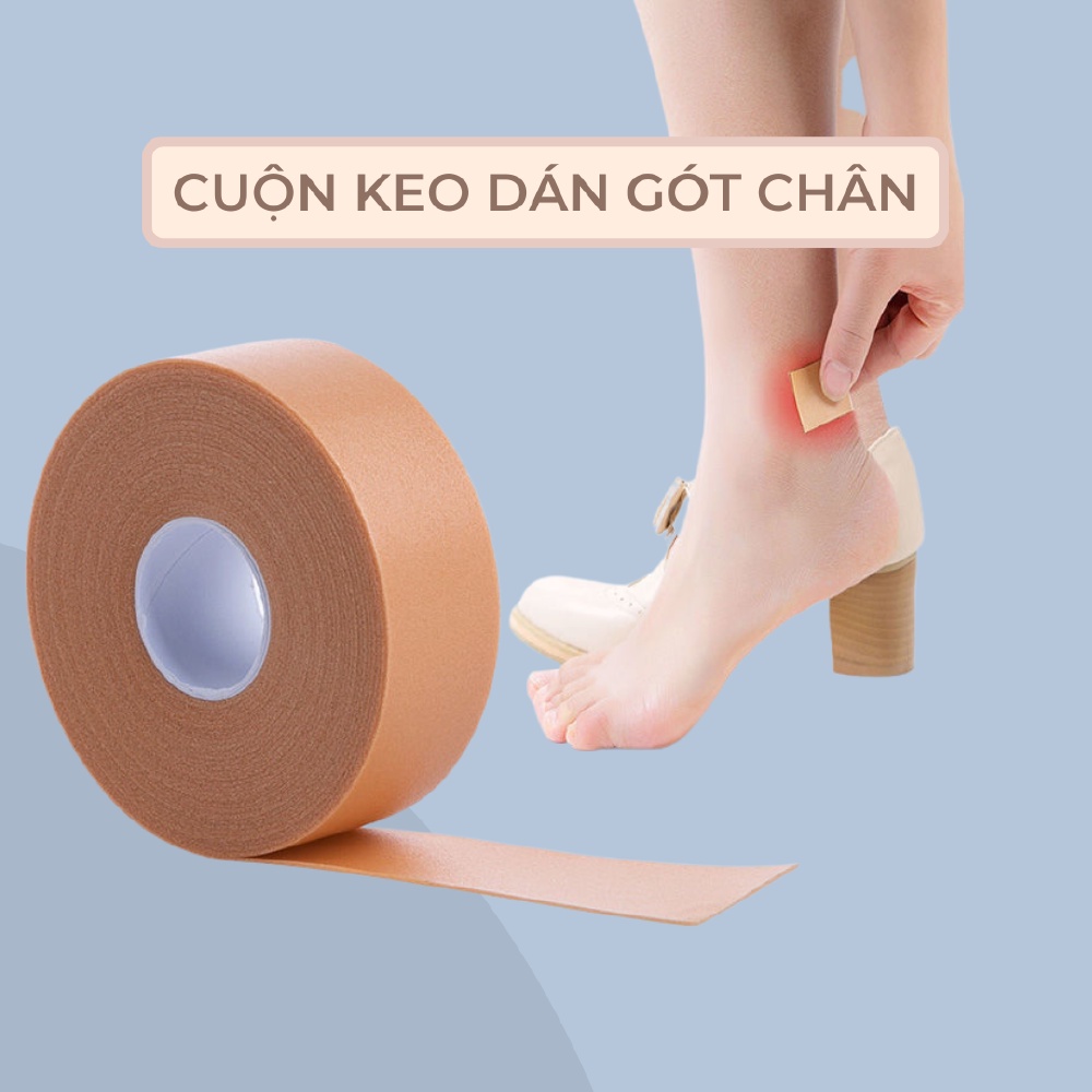 Cuộn băng keo 5 mét dán gót chân chống đau chân, chai chân khi mang giày cao gót EZMART