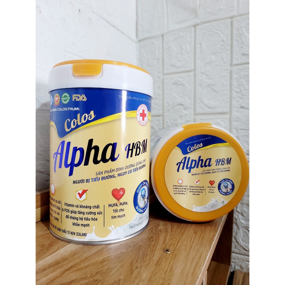 Sữa Non CoLos Alpha HBM hỗ trợ điều trị tiểu đường,tốt cho tim mạch