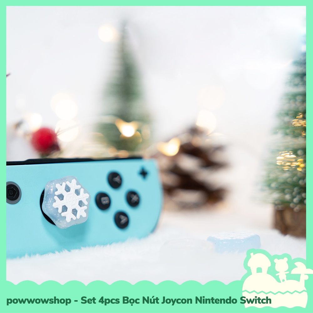 [Sẵn VN - Hỏa Tốc] GS Christmas 4Pcs Bọc Nút Cần Xoay Analog Joycon Cho Máy Game Cầm Tay Nintendo Switch / Switch Lite