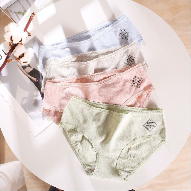 [Mã WAINCUR giảm 15% đơn 99k] Quần lót nữ lụa cạp ren kháng khuẩn hàn quốc QL23