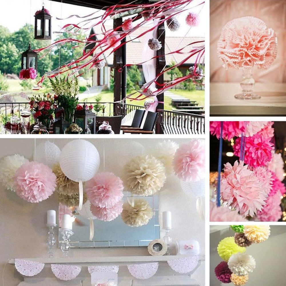 9pcs gói hoa giấy thủ công trang trí sinh nhật , đám cưới