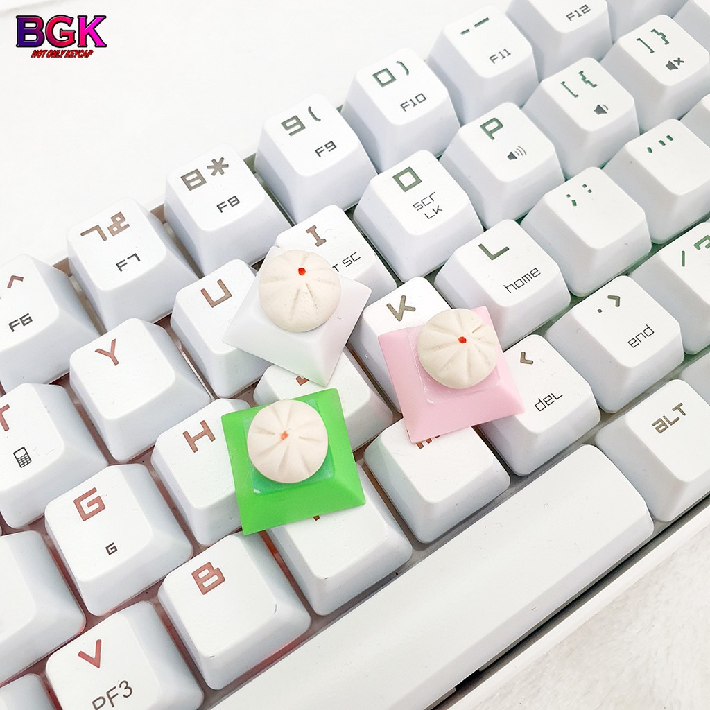 Keycap lẻ hình bánh bao cực đẹp siêu dễ thương Keycap Artisan