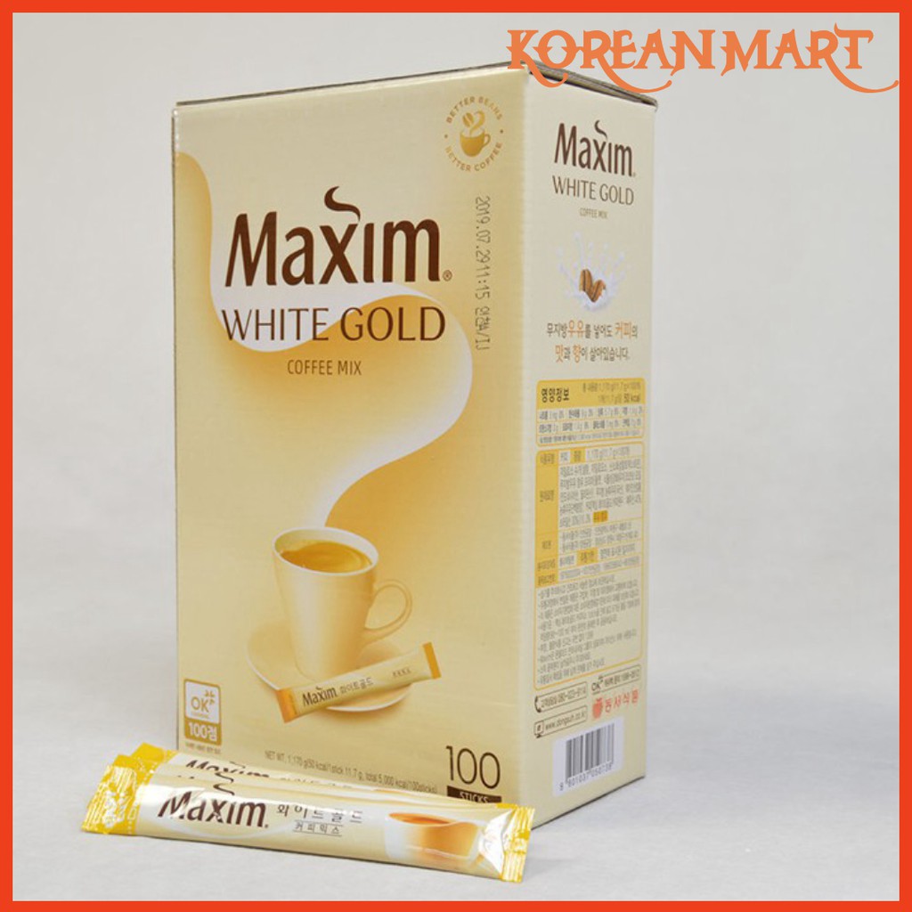 CÀ PHÊ HÒA TAN MAXIM WHITE GOLD HỘP 1170G