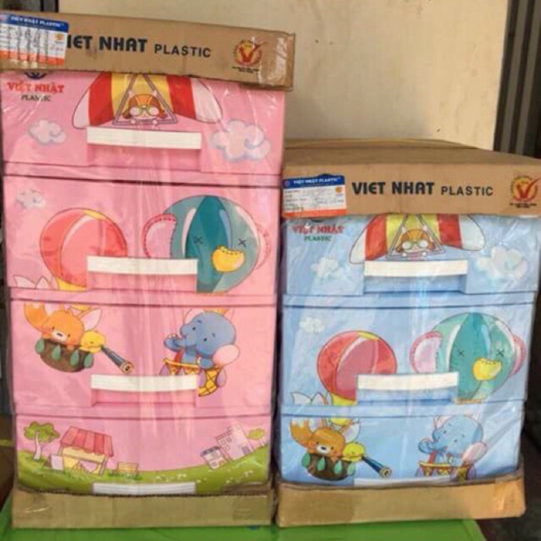 tủ nhựa mini kitty, tủ nhựa ngăn kéo đựng đồ nhỏ gọn