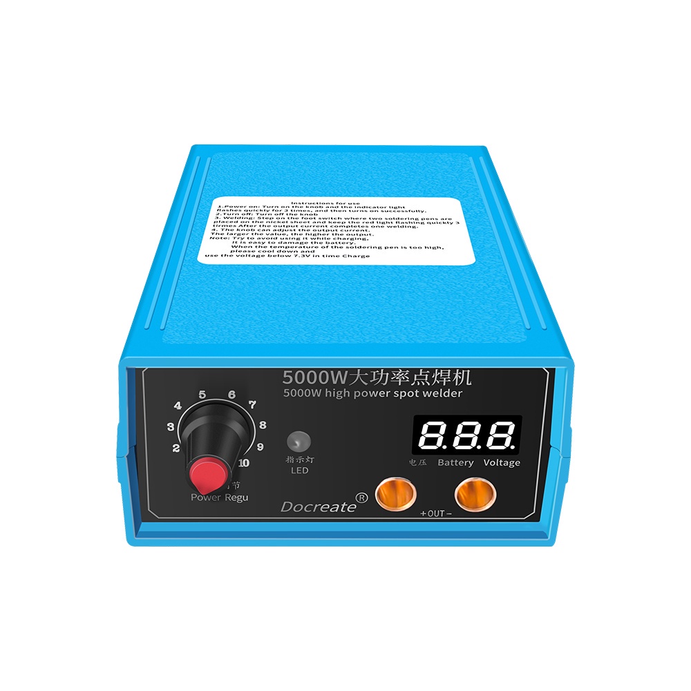Bút Hàn 5000w DIY 18650 Công Suất Cao Với Chân Có Thể Tháo Rời Và Pin Hàn 0.1 / 0.15 / 0.2mm