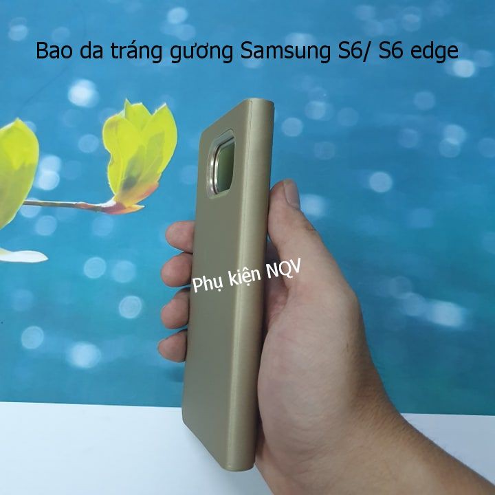 Samsung S6/S6 edge|| Bao Da Clear View Standing Samsung S6/S6 edge - Pk NQV