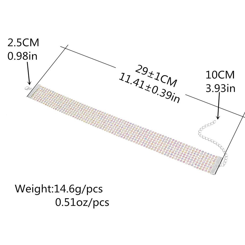 Vòng cổ choker đính đá pha lên nhân tạo lấp lánh sang trọng dành cho nữ | BigBuy360 - bigbuy360.vn