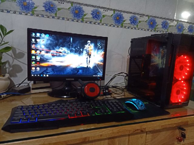 Bộ máy chiến GAME Thùng máy  CPU i5 3470 Ram 8G  VGA 2G DR5 kèm màn hình 22IN tặng fone phím chuột
