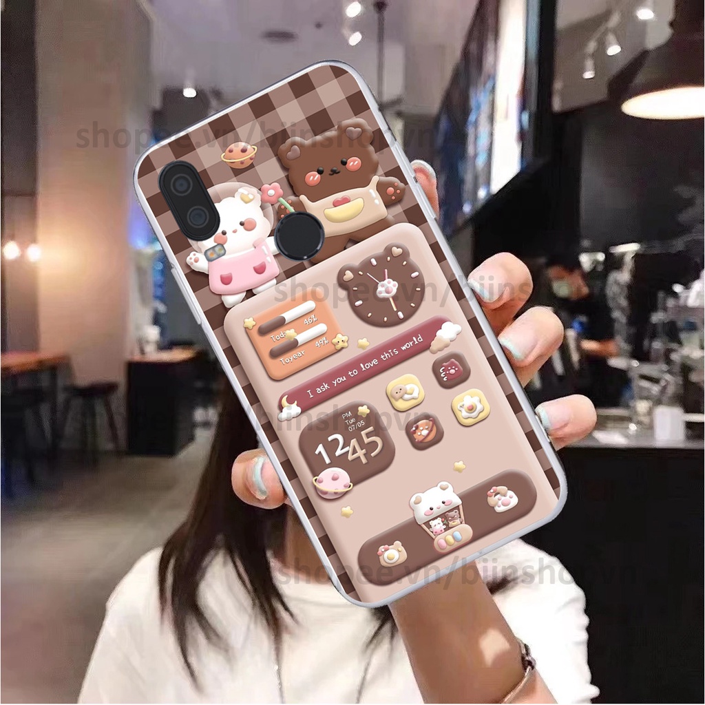 Ốp Vsmart Active 1 / Active 1 Plus / Active 1+ in hình gấu chocolate kẹo ngọt siêu đẹp siêu xinh