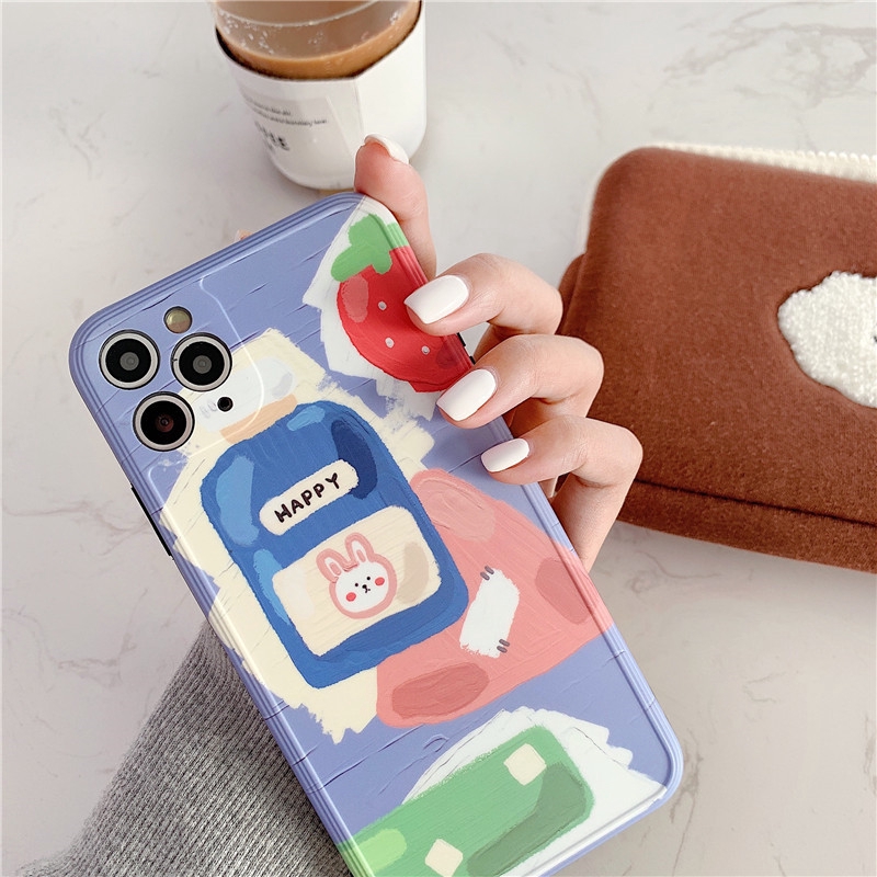 Ốp iphone - Ốp lưng imd new Thỏ happy 6/6s/6plus/6splus/7/8/7plus/8plus/x/xs/xsmax/11/11promax-Awifi Case | BigBuy360 - bigbuy360.vn