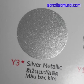 Sơn samurai màu bạc kim y3