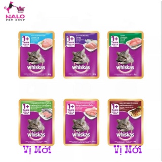 PATE WHISKAS CHO MÈO CÁC VỊ -GÓI 85G