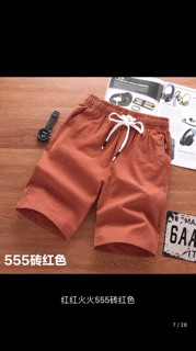 Quần đùi vải đũi nam (m-5XL)