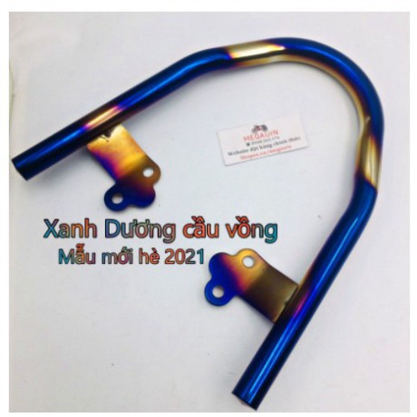 Tay xách, cảng sau Wave a 2007-2021, Wave 50cc XANH DƯƠNG CẦU VỒNG (giá 1 cái)