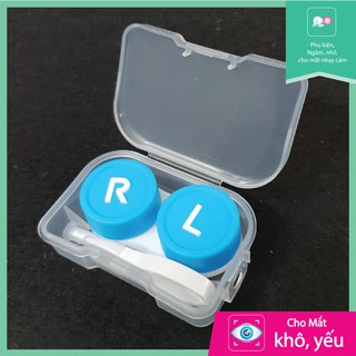 Khay đựng lens mini giá rẻ siêu tiện lợi R - L dùng đựng kính áp tròng nhiều màu tự chọn