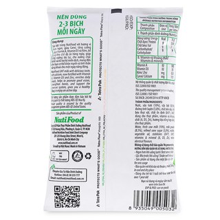 Sữa tiệt trùng NutiFood có đường túi 220ml