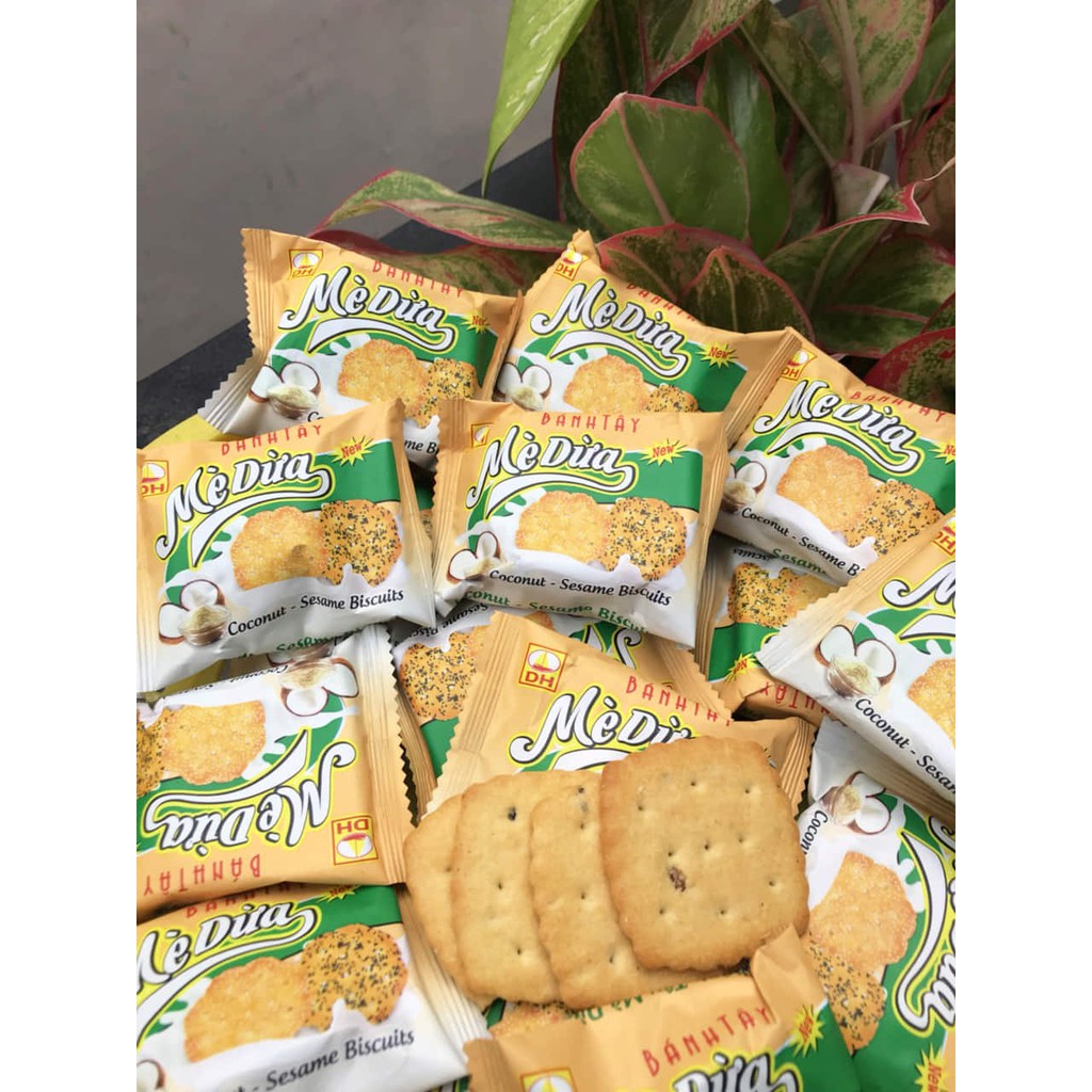 Bánh Quy Mè Dừa - Vị Dừa Mè Kết Hợp - 100G / 250G / 500G