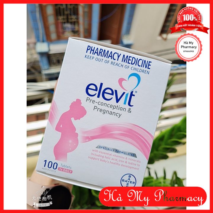 [Mẫu Mới] Vitamin Elevit Tổng Hợp Cho Mẹ Bầu 100v Của Úc