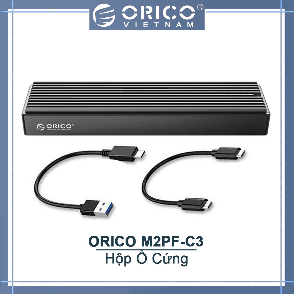 Hộp ổ cứng ORICO cổng USB type-C Gen2 10Gbps PCIe M2 SATA NVME NGFF 5Gbps Cho SSD M.2 2230/2242/2260/2280（M2PV-C3