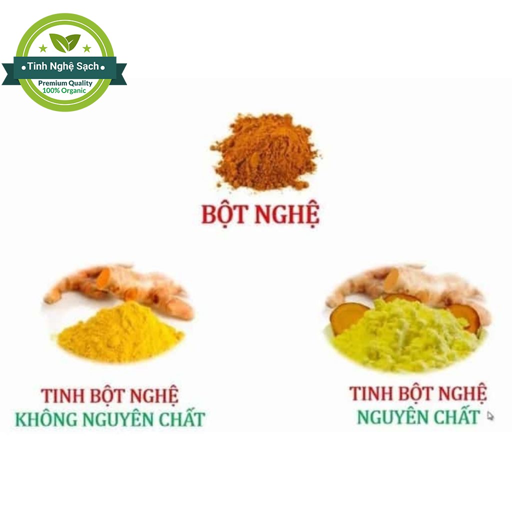 Tinh bột nghệ Organic cao cấp Bắc Kạn, Tinh bột nghệ nguyên chất Bắc Kạn 220g, có chứng nhận Tiêu chuẩn Organic