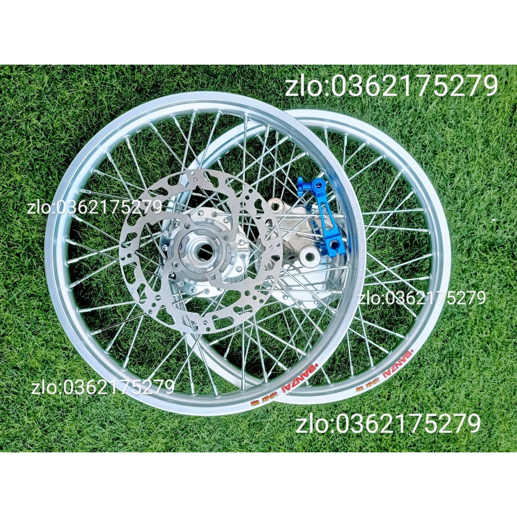 CẶP BÁNH CĂM XE WAVE.DREAM .FUITRON TRƯỚC ĐÙM NIỀN NHÔM BAN ZAI .DALE.SOLUTE.SH THÁI BẠC KÈM MÁ PHANH VÀ PÁT MÀU VỚI ĐĨA