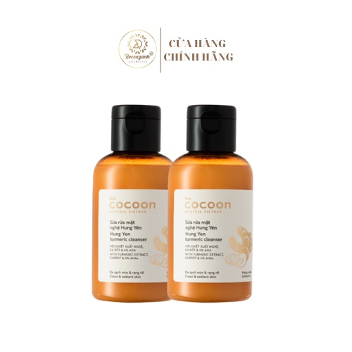 Sửa rửa mặt giúp sạch mịn, sáng da từ Nước Nghệ Hưng Yên turmeric cleanser 140ml