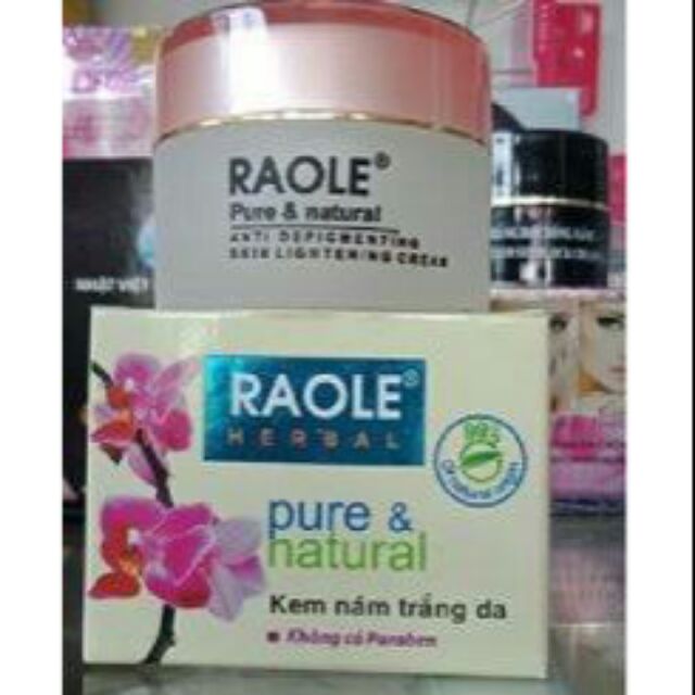 Raole kem nám trắng da