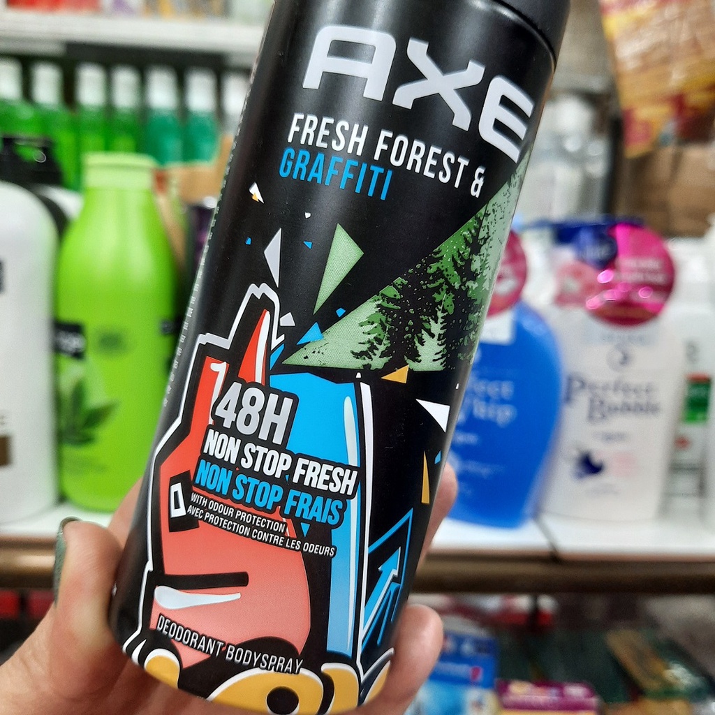 Xịt khử mùi Nam Axe Fresh Forest &amp; Graffiti Deodorant &amp; Body Spray - 150ml