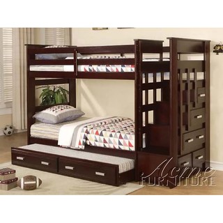 [Miễn phí ship] Giường 3 Tầng Ali Gỗ Tự Nhiên (1m/1m/1m)