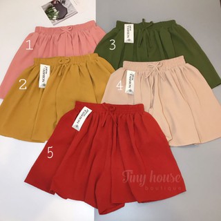 Quần short ống siêu rộng giả váy 💖 quần đùi nữ bigsize dưới 70kg mang vừa