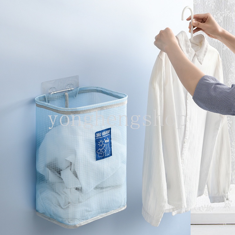 Giỏ Đựng Quần Áo/Đồ Chơi Trẻ Em Gắn Tường Có Thể Gập Lại