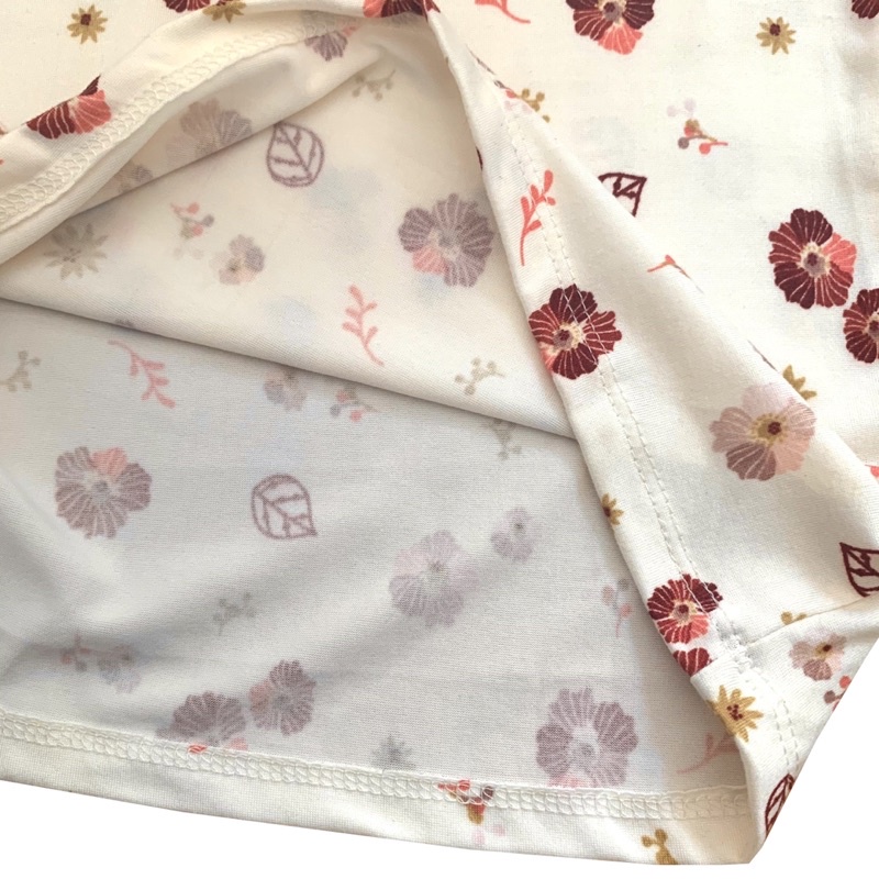 Áo Thun Hoa Nhí Cổ Tròn Tay Ngắn Dáng Croptop HEART & ARROW Hàng Xuất Xịn Chất Cao Cấp Mềm Mịn Mát Siêu Đẹp