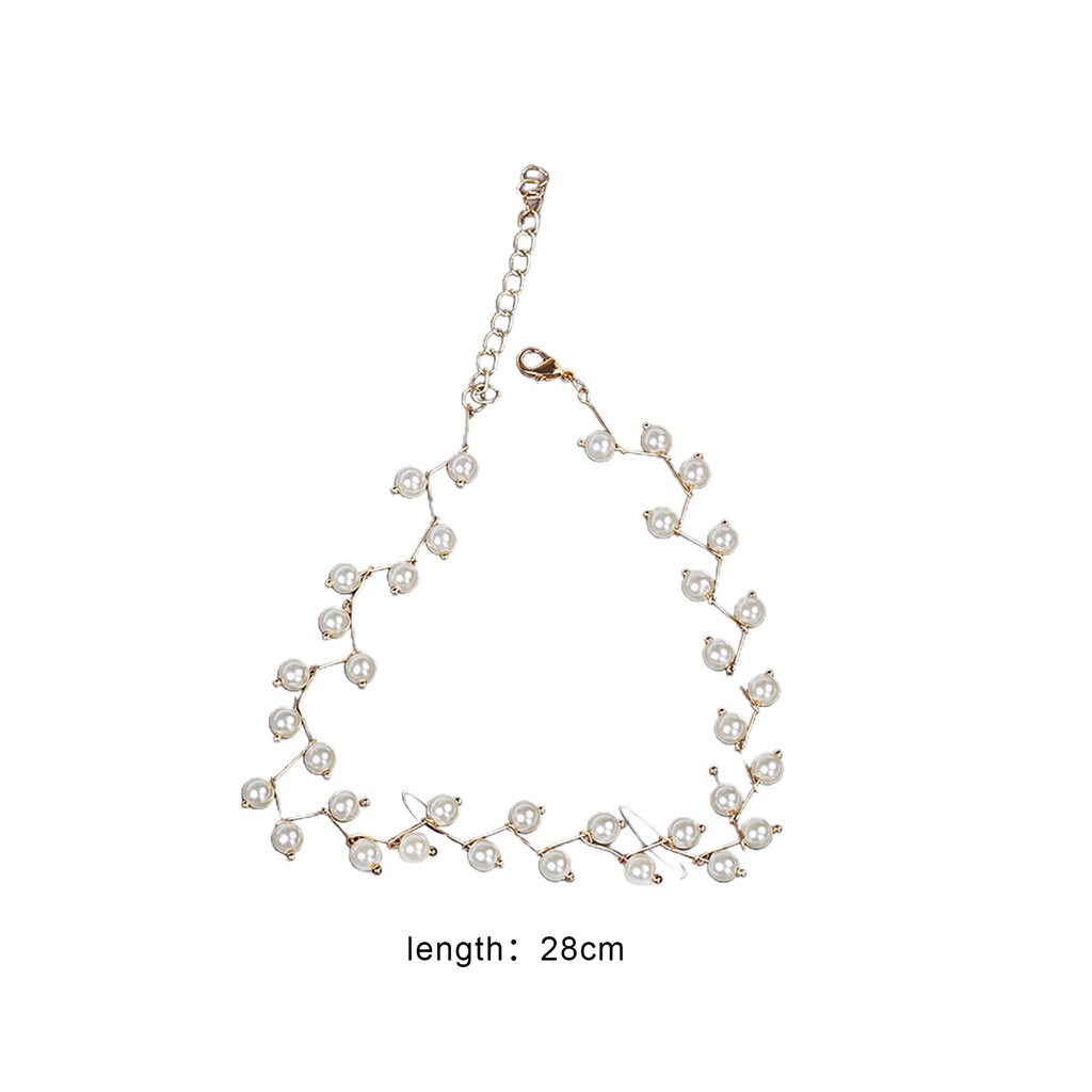 Dây Chuyền Thiết Kế Hai Tầng Đính Ngọc Trai Nhân Tạo Thời Trang Cho Nữ