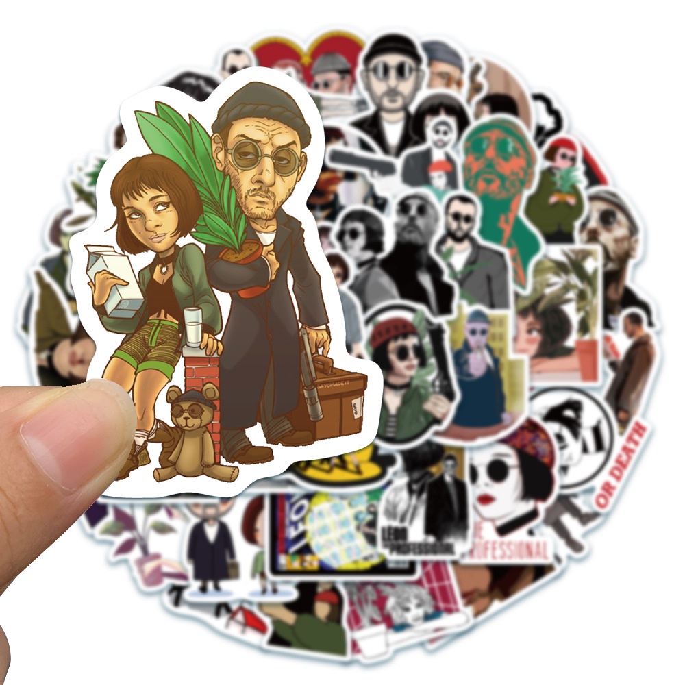 ❉ Leon:The Professional Series 02 Stickers ❉ 50Pcs/Set Classical Movie DIY Waterproof Doodle Decals Stickers