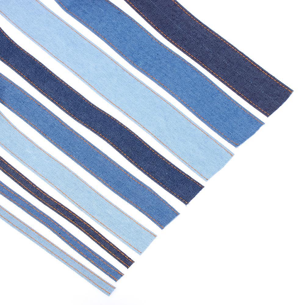 Phụ Kiện Kẹp Tóc Denim Đính Ruy Băng