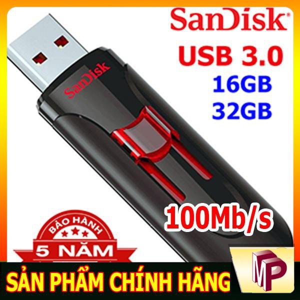 USB Sandisk CZ600 Cz73 chuẩn 3.0 32Gb - 16GB siêu tốc độ bảo hành 5 năm