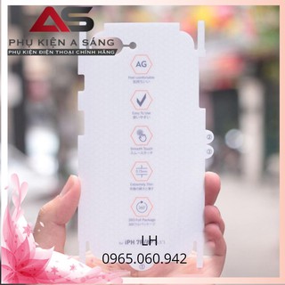 Miếng dán ppf nhám mặt trước và sau đt cho iphone và samsung