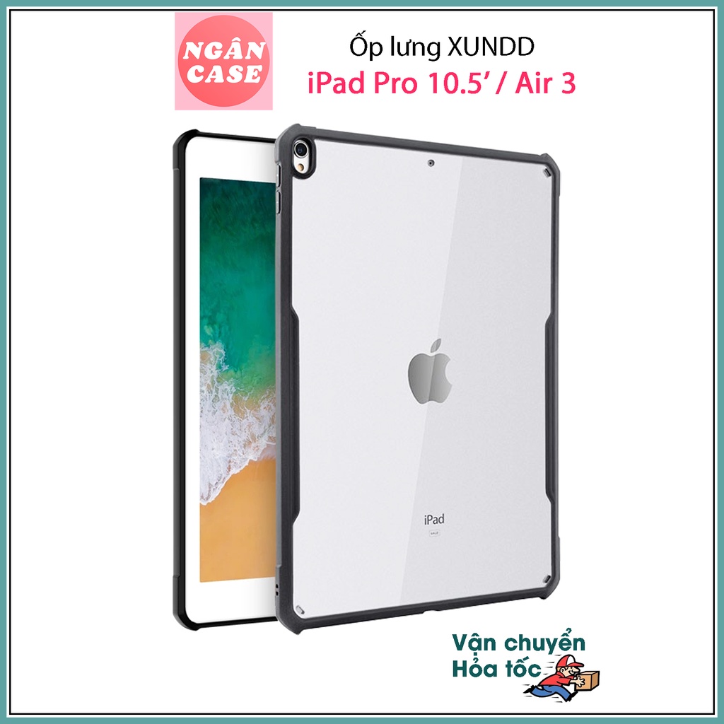 Ốp lưng XUNDD iPad Pro 10.5' / iPad Air 10.5'( 2019 ) / Air 3, Mặt lưng trong, Viền TPU, Chống sốc