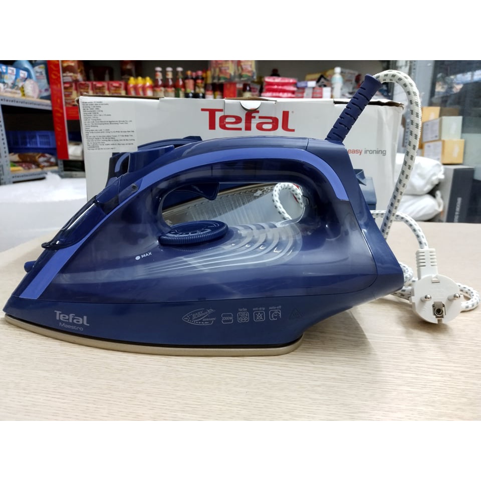 Tefal- Bàn ủi hơi nước FV1849E0 công suất 2300W, hơi phun đến 35g/ phút, ngắt điện tự động, bảo hành chính hãng