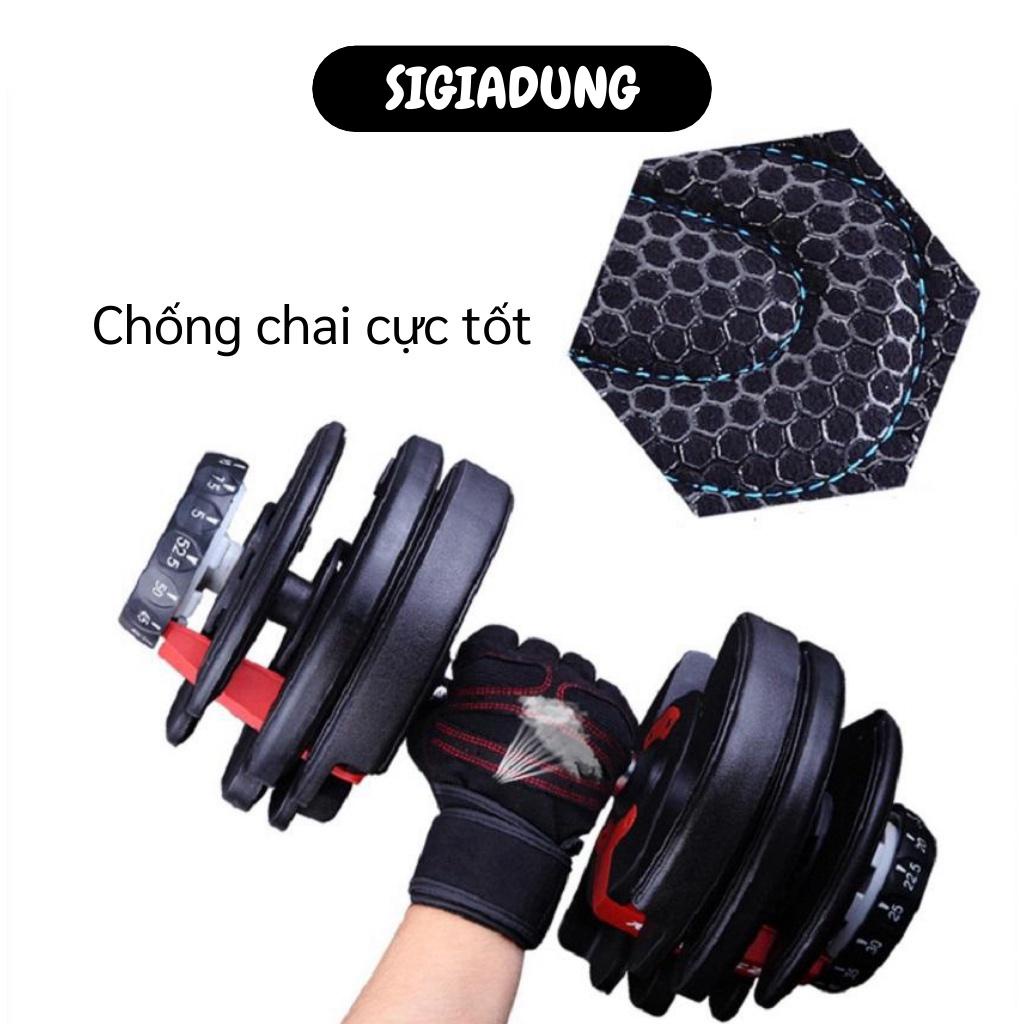 [SGD] Găng Tay Tập Gym Nam - Bao Tay Thể Thao Nửa Ngón Hỗ Trợ Nâng Tạ Chống Trượt 7877