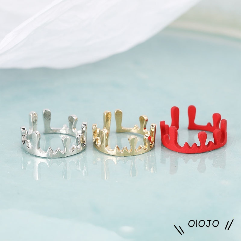 Nhẫn dạng mở hình vương miện độc đáo thời trang đơn giản sang trọng cho nữ