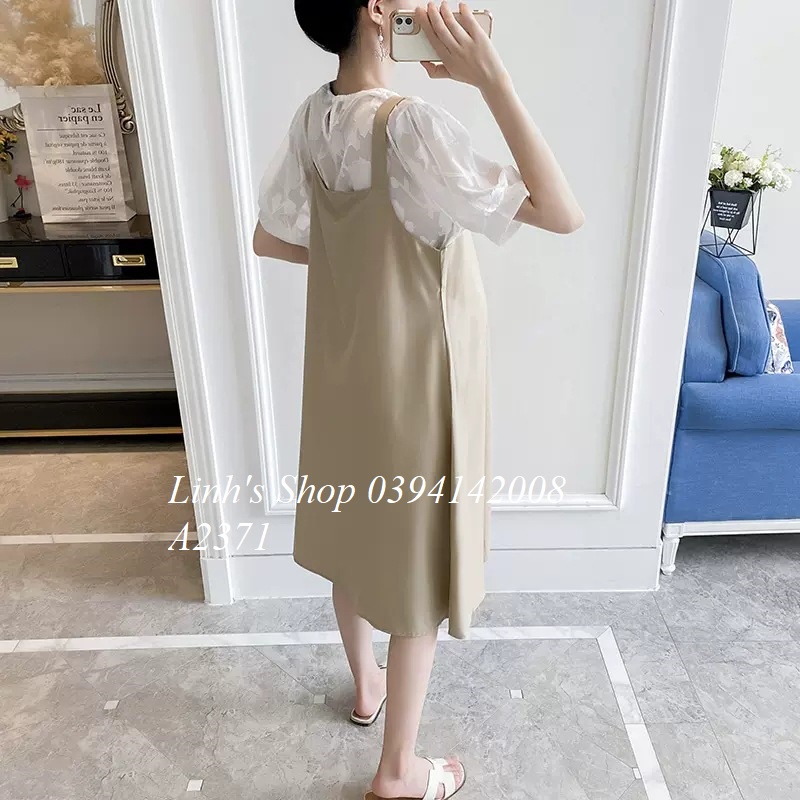 Set Áo Váy Bầu Đầm Bầu Xinh A2371